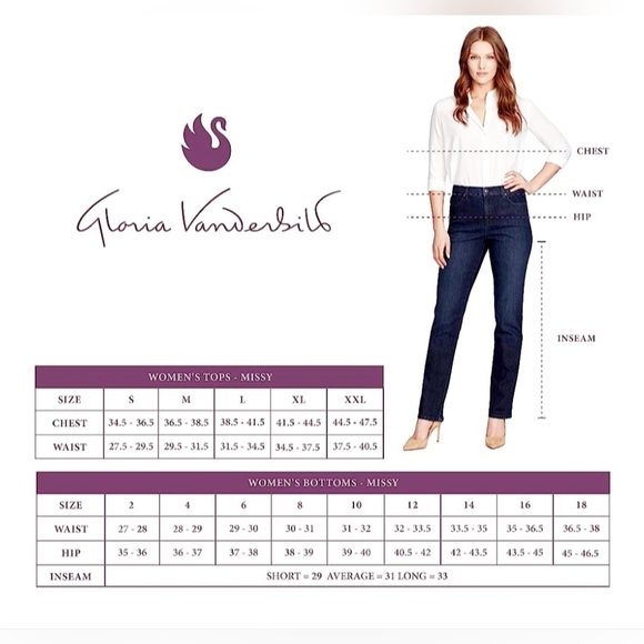 Gloria Vanderbilt Amanda Women's Classic Jeans Stonewood/Cream Stretch Cotton 14 - Picture 14 of 16